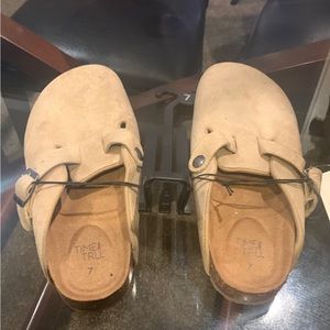 Time and true tan clogs